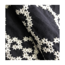 High quality embroid embroidered fabric for dress